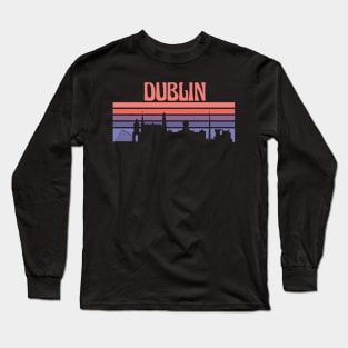 Dublin City Skyline Sunset Long Sleeve T-Shirt